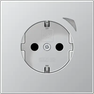 JUNG HOME wandcontactdoos randaarde Energy LS990 aluminium (BT AL 1521 SE-L)