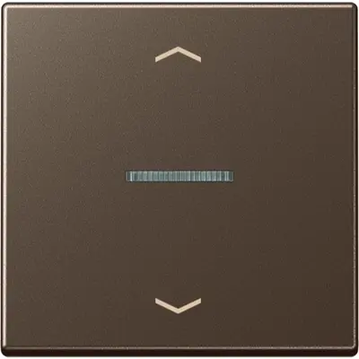 JUNG HOME dimmerknop 1-voudig met pijlsymbolen A-range mokka (BT A 17101 P MO)