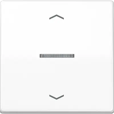 JUNG HOME dimmerknop 1-voudig met pijlsymbolen A-range alpine wit (BT A 17101 P WW)