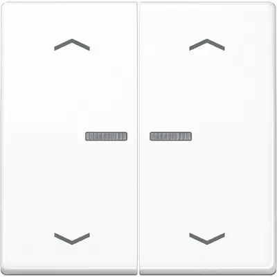 JUNG HOME bedieningsknop 2-voudig met pijlsymbolen AS500 alpine wit (BT AS 17102 P WW)