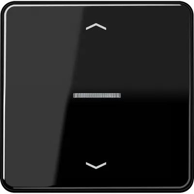 JUNG HOME bedieningsknop 1-voudig met pijlsymbolen CD500 zwart glans (BT CD 17101 P SW)
