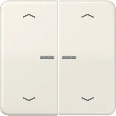 JUNG HOME dimmerknop 2-voudig met pijlsymbolen CD500 creme (BT CD 17102 P)