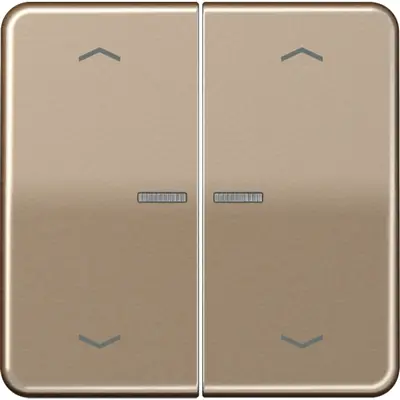 JUNG HOME dimmerknop 2-voudig met pijlsymbolen CD500 goud brons (BT CD 17102 P GB)