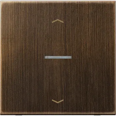 JUNG HOME bedieningsknop 1-voudig met pijlsymbolen LS990 messing antiek (BT ME 17101 P AT)