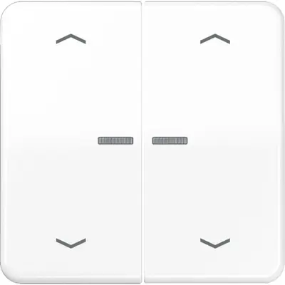 JUNG HOME dimmerknop 2-voudig met pijlsymbolen CD500 alpine wit (BT CD 17102 P WW)