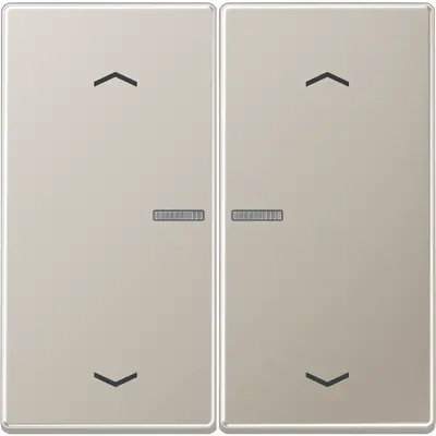 JUNG HOME dimmerknop 2-voudig met pijlsymbolen LS990 edelstaal (BT ES 17102 P)