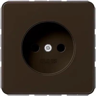 JUNG wandcontactdoos zonder randaarde CD500 bruin (CD 1510 N BR)