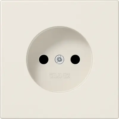 JUNG wandcontactdoos zonder randaarde LS990 creme (LS 1910 N)