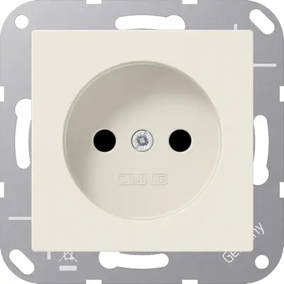 JUNG wandcontactdoos zonder randaarde A-range creme (A 1510 N)