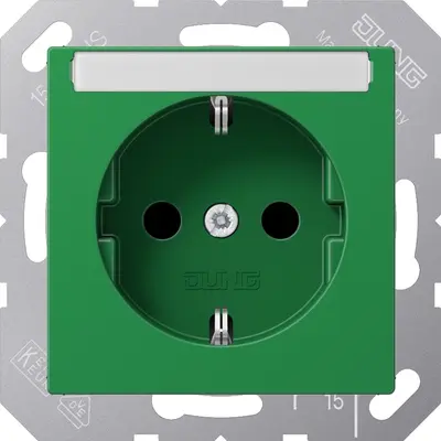JUNG wandcontactdoos a500 gn sv tekstv (A 1520 BFNAGN)