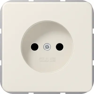 JUNG wandcontactdoos zonder randaarde CD500 creme (1510 NUVZ)