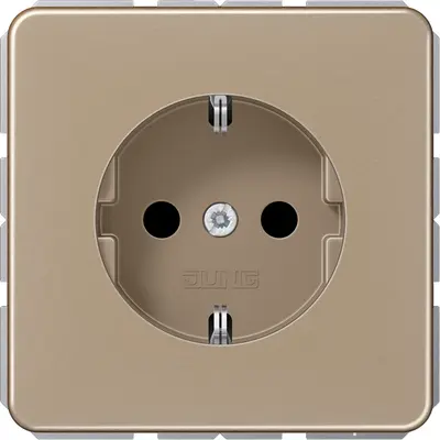 JUNG wandcontactdoos besch cont schr ra gd br (CD 1521 NGB)