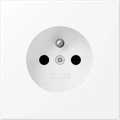 JUNG wandcontactdoos penaarde Safety+ LS990 sneeuwwit mat (LS 1520 FKI WWM)