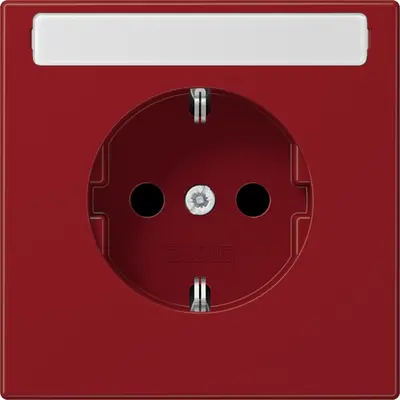 JUNG wandcontactdoos ls990 rd sv tekstv (LS 1520 BFNART)
