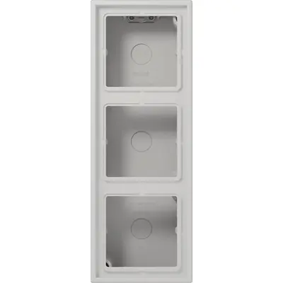 JUNG opbouwbak 3-voudig LS990 lichtgrijs (LS 583 A LG)
