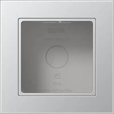 JUNG opbouwbak 1-voudig A550 aluminium (A 5581 BF A AL)