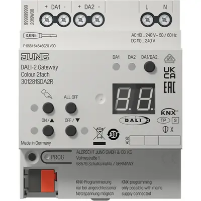 JUNG knx dali-2 gateway colour 2v (301281 SDA 2 R)