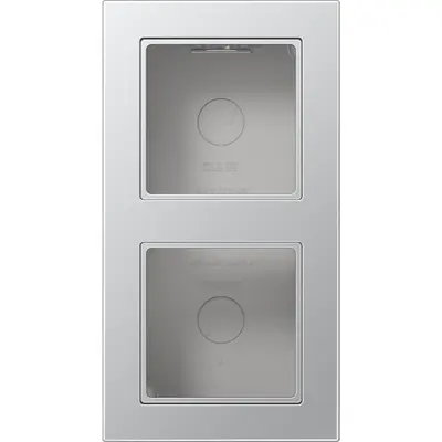JUNG opbouwbak 2-voudig A550 aluminium (A 5582 BF A AL)