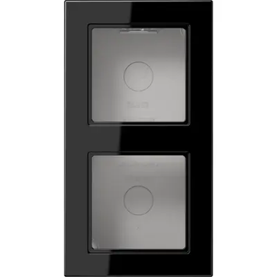 JUNG opbouwbak 2-voudig A550 zwart glans (A 5582 BF A SW)