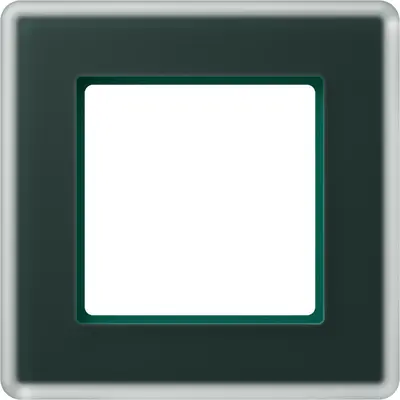 JUNG afdekraam 1-voudig A Viva smaragdgroen glas (AV 581 GLM SG)