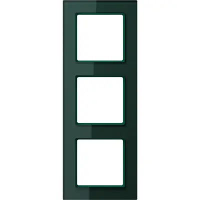 JUNG afdekraam 3-voudig A Creation smaragd-groen (AC 583 GL SG)
