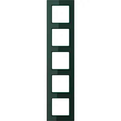 JUNG afdekraam 5-voudig A Creation smaragd-groen (AC 585 GL SG)