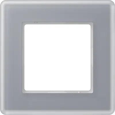 JUNG afdekraam 1-voudig A Viva kristalgrijs glas (AV 581 GLM KG)