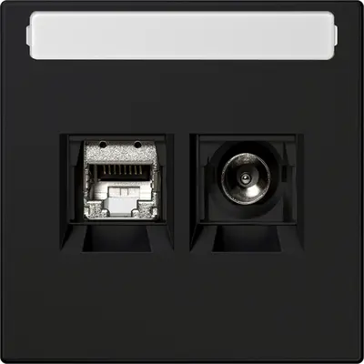 JUNG Smart-TV-aansluitdoos LS990 grafietzwart mat (MMD LS 4521 SWM)