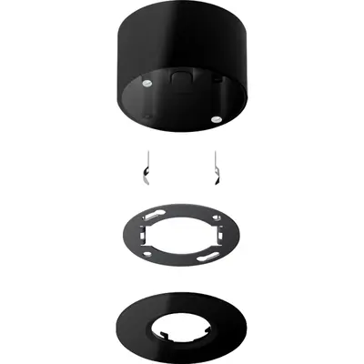 JUNG opb beh mini pres melder zwart glans (PMM-AP-SET-SW)