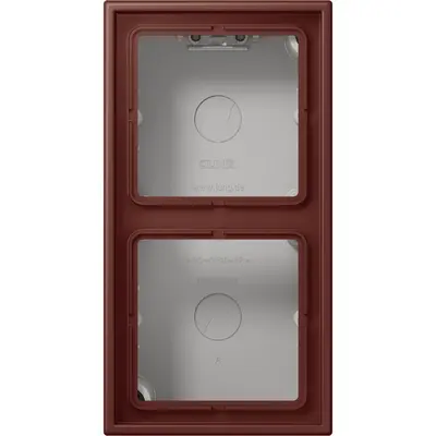 JUNG opbouwbak 2-voudig Les Couleurs sienne brulee 31 235 (LC 582 A 235)