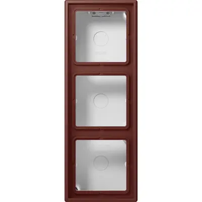 JUNG opbouwbak 3-voudig Les Couleurs sienne brulee 31 235 (LC 583 A 235)