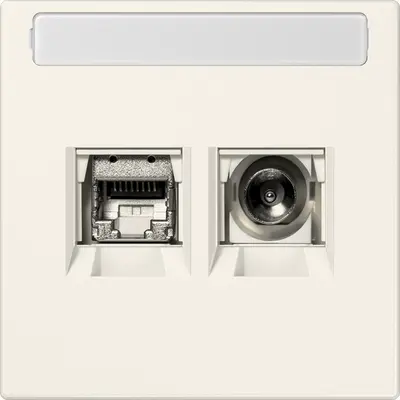 JUNG Smart-TV-aansluitdoos LS990 creme (MMD LS 4521)