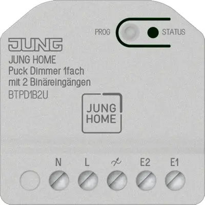 JUNG HOME Puck dimmer 1-voudig met 2 binaire ingangen (BT P D1 B2 U)