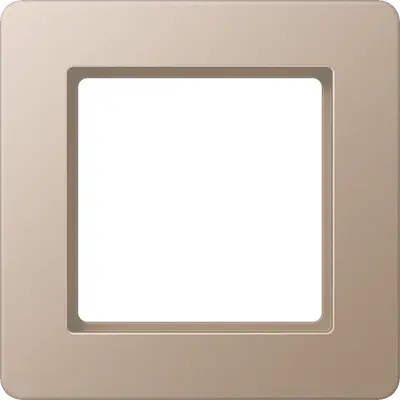 JUNG afdekraam 1-voudig A Flow champagne (AF 581 BF CH)