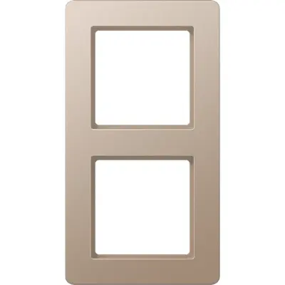 JUNG afdekraam 2-voudig A Flow champagne (AF 582 BF CH)