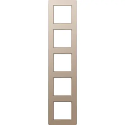 JUNG afdekraam 5-voudig A Flow champagne (AF 585 BF CH)