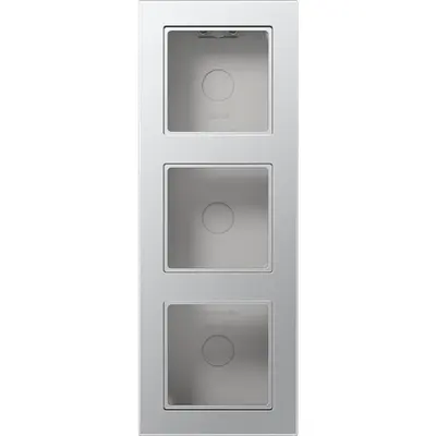 JUNG opbouwbak 3-voudig A550 aluminium (A 5583 BF A AL)