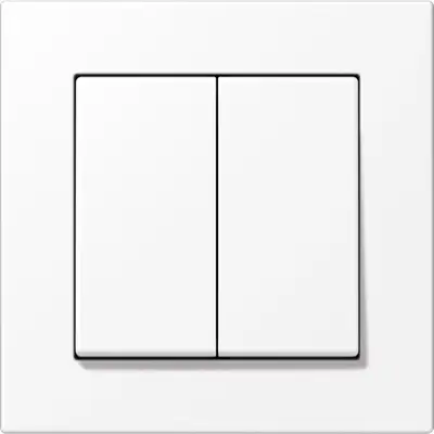 JUNG Matter draadloze wandzender complete set 4-kanaals A550 sneeuwwit mat (MATS A 550 595 WWM)
