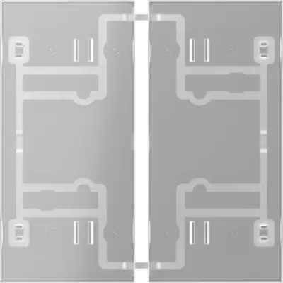 JUNG tasterset 2-voudig F40 transparant (402 TSA T)