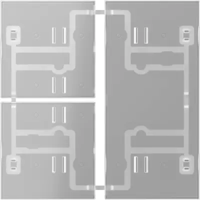 JUNG tasterset 3-voudig F40 transparant (403 TSA T)