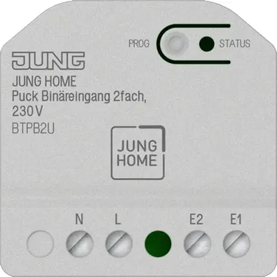 JUNG HOME Puck binaire ingang 2-voudig 230 V (BT P B2 U)