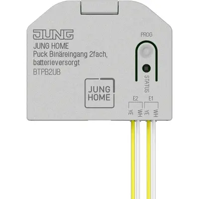 JUNG HOME Puck binaire ingang 2-voudig batterijgevoed (BT P B2 U B)