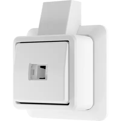 JUNG opbouw impulsdrukker 1-polig maakcontact AP600 alpine wit (631 A SM WW)