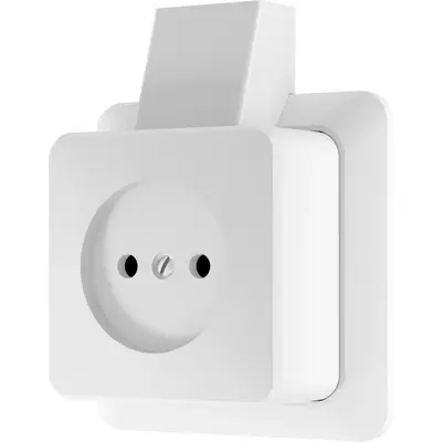 JUNG opbouw wandcontactdoos zonder randaarde 16A met montageplaat en kabelinvoer AP600 alpine wit (611 A SM WW)