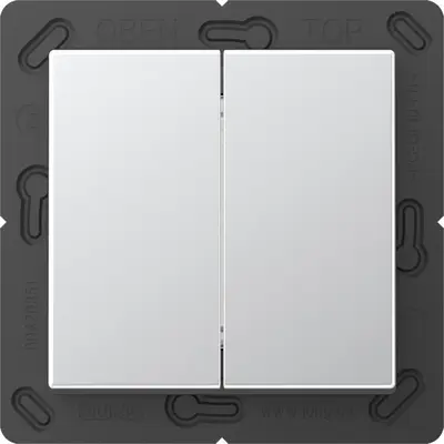 JUNG Matter batterijgevoede taster 2-voudig 4-kanaals A-range aluminium (MAT A 595 AL)