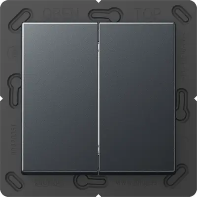 JUNG Matter batterijgevoede taster 2-voudig 4-kanaals A-range antraciet mat (MAT A 595 ANM)