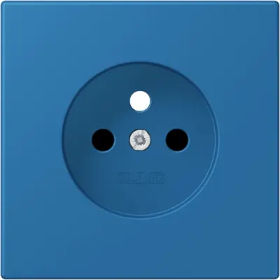 JUNG centraalplaat wandcontactdoos penaarde Safety+ bleu ceruleen 31 211 (LC 1521 FKI PL-1 211)