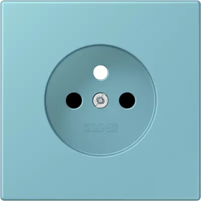 JUNG centraalplaat wandcontactdoos penaarde Safety+ ceruleen moyen 213 (LC 1521 FKI PL-1 213)