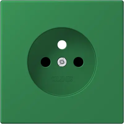 JUNG centraalplaat wandcontactdoos penaarde Safety+ vert fonce 219 (LC 1521 FKI PL-1 219)