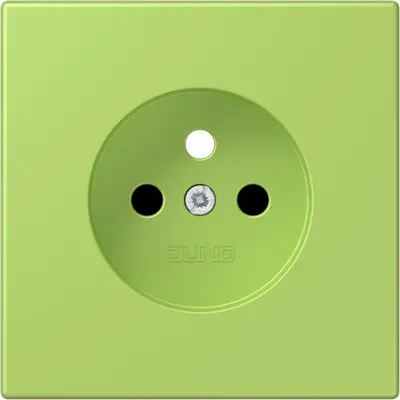 JUNG centraalplaat wandcontactdoos penaarde Safety+ vert clair 221 (LC 1521 FKI PL-1 221)